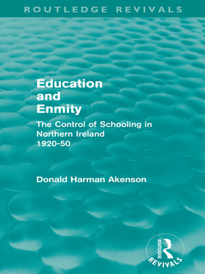 cover image of Education and Enmity (Routledge Revivals)